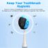 Frekare Helmet Toothbrush Covers Caps, Fits Most Manual and Electric Toothbrushes, 4 Count (White, Black, Blue, Red) - Image 4