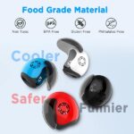 Frekare Helmet Toothbrush Covers Caps, Fits Most Manual and Electric Toothbrushes, 4 Count (White, Black, Blue, Red) - Image 6