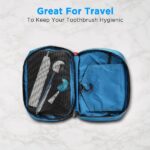 Frekare Helmet Toothbrush Covers Caps, Fits Most Manual and Electric Toothbrushes, 4 Count (White, Black, Blue, Red) - Image 7