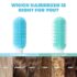 Frida Baby Thick or Curly Hair Detangler Brush for Kids, Toddler Hairbrush Detangles Knots Without Tears or Breakage, Comb Teeth and Bristle Design, White/Blue ,1 Count - Image 3