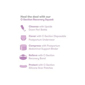 Frida Mom Postpartum Abdominal Support Binder | Natural Delivery & C-Section Recovery | 9" High Adjustable Compression Wrap - Image 4