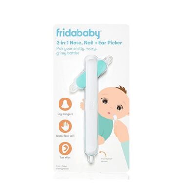 FridaBaby 3-in-1 Nose, Nail + Ear Picker by Frida Baby the Makers of NoseFrida the SnotSucker, Safely Clean Baby's Boogers, Ear Wax & More