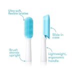 FridaBaby Fine or Straight Hair Detangling Kids Brush, Detangles Knots Without Tears or Breakage, Comb Teeth and Bristle Design - Image 2