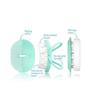 FridaBaby Infant Head-Hugging Hairbrush + Styling Comb Set, from The Makers of NoseFrida - Image 2