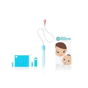 FridaBaby Nosefrida Baby Nasal Wood Aspirator with 4 and 24 Clear Additional Filters - Image 1