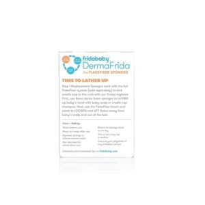 FridaBaby Replacement Sponges for The 3-Step Cradle Cap System by Dermafrida The Flakefixer 2 Pack of Soft Sponges Work with The Flakefixer System(Sold Separately) - Image 5