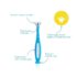 FridaBaby Triple-Angle Toothhugger Training Toothbrush for Toddler Oral Care Blue - Image 2