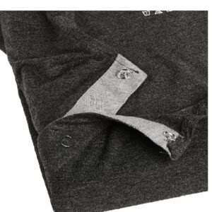 FridaBaby Women's Labor and Delivery Gown by Frida Mom| Easy-Snap, Tagless, Skin-to-Skin Access for Nursing and Full Coverage in The Back (Charcoal) - Image 4