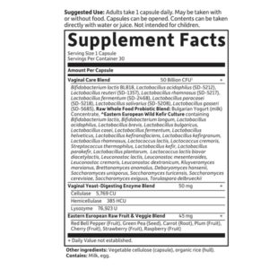 Garden Of Life - Raw Probiotics Vaginal Care 50 Billion Cfu 30 Vegetarian 181796 - Image 2