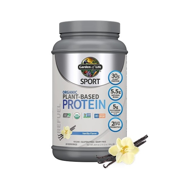 Garden of Life Sport organic plant based protein powder vanilla flavour 806g