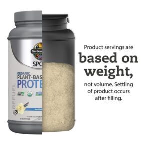 Garden Of Life Sport Organic Plant-Based Protein - BCAA Amino Acid Protein Powder, Vanilla 28.4oz (1lb 12oz / 806g) Powder - Image 2