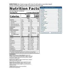 Garden Of Life Sport Organic Plant-Based Protein - BCAA Amino Acid Protein Powder, Vanilla 28.4oz (1lb 12oz / 806g) Powder - Image 3