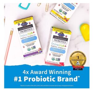 Garden of Life, Dr. Formulated Probiotics, Organic Kids+, Probiotics + Vitamins C & D, 5 Billion, Tasty Organic Watermelon, 30 Yummy Chewables - Image 2