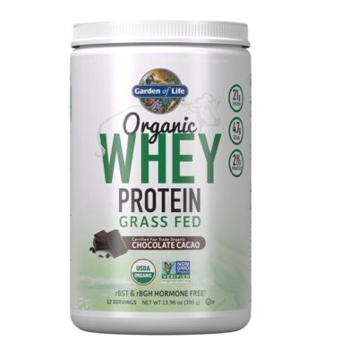 Garden of Life -Organic Whey Protein Powder Grass Fed Chocolate 14.03 oz (379.5 g)