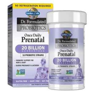 Garden of Life Prenatal Probiotic for Women - Dr. Formulated Once Daily Prenatal for Immune and Digestive Support, Shelf Stable, 30 Capsule - Image 1