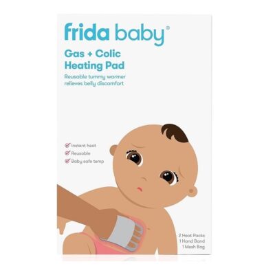 Gas + Colic Heating Pad for Natural Belly Relief by Frida Baby | Gentle Heat to Relax + Soothe Bellies | Instant Tummy Warmer | Soothe Colic Discomfort