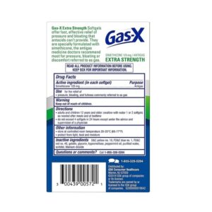 Gas-X Antigas, Extra Strength, 125 mg, 72 Softgels - Image 5