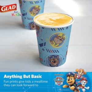 Glad for Kids Paw Patrol Paper Cups Disposable Paper Cups with Paw Patrol Design for Kids Heavy Duty Disposable Paper Cups for Everyday Use and All Occasions 9 Ounces, Blue, 20 Count - Image 4