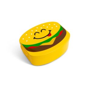Good Banana Burger Kids Children’s Lunch Box - Leak-Proof, 4-Compartment Bento-Style Kids Lunch Box - Ideal Portion Sizes for Ages 3 to 7 - BPA-Free, Food-Safe Materials (Burger) - Image 2