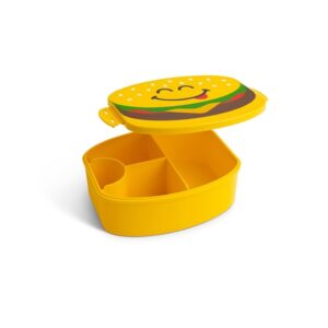 Good Banana Burger Kids Children’s Lunch Box - Leak-Proof, 4-Compartment Bento-Style Kids Lunch Box - Ideal Portion Sizes for Ages 3 to 7 - BPA-Free, Food-Safe Materials (Burger) - Image 3