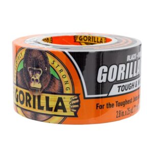 Gorilla Tough & Wide Duct Tape, 2.88" x 25yd, Black, - Image 1