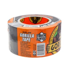 Gorilla Tough & Wide Duct Tape, 2.88" x 25yd, Black, - Image 2
