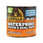 Gorilla Waterproof Patch & Seal Tape 4" x 10' Black, (Pack of 4) - Image 2