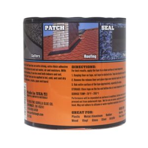 Gorilla Waterproof Patch & Seal Tape 4" x 10' Black, (Pack of 4) - Image 4