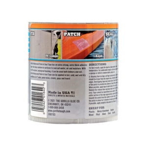Gorilla Waterproof Patch & Seal Tape, 4 x 8, Clear - Image 4