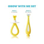 Grow-with-Me Training Toothbrush Set | Infant to Toddler Toothbrush Oral Care for Sensitive Gums by Frida Baby - Image 2