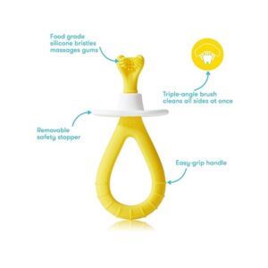 Grow-with-Me Training Toothbrush Set | Infant to Toddler Toothbrush Oral Care for Sensitive Gums by Frida Baby - Image 3