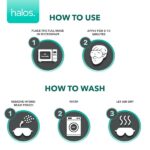 H M Hangover Mask Moist Heated Eye Mask for Dry Eyes - Warm Compress for Blepharitis, Pink Eye, Stye, Headache Relief - Microwave Activated Heat Press - Reusable Plush Warming Pad, Adjustable Strap - Image 2