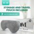 H M Hangover Mask Moist Heated Eye Mask for Dry Eyes - Warm Compress for Blepharitis, Pink Eye, Stye, Headache Relief - Microwave Activated Heat Press - Reusable Plush Warming Pad, Adjustable Strap - Image 3