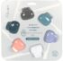 Haven Toothbrush Cover Family Pack - Fits Electronic and Manual Toothbrushes - Travel Toothbrush Case Holders - Set of 6 Tooth Brush Protectors (White, Blue, Purple, Coral, Teal, Charcoal Gray)