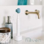 Haven Toothbrush Cover Family Pack - Fits Electronic and Manual Toothbrushes - Travel Toothbrush Case Holders - Set of 6 Tooth Brush Protectors (White, Blue, Purple, Coral, Teal, Charcoal Gray) - Image 7