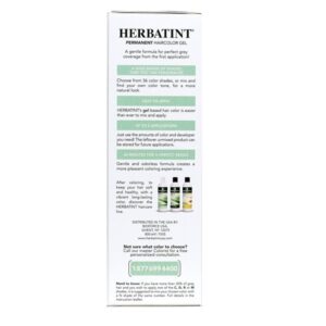 Herbal Care Herbatint Permanent Herbal Haircolour Gel, Light Chestnut, 5N, 1 Each - Image 5