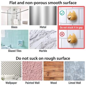 Hoobbe Animal Toothbrush Holder for Kids, Cute Toothbrush Holder with Mirror / Glass / Wall Mounted Suction Cup, bathrooms Accessories, Decor and Organizer (Polar Bear) - Image 7