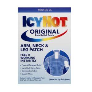 Icy Hot Extra Strength Medicated Patch, Small, 5 Count Box - Image 1