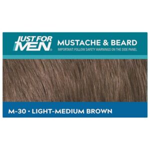 Just For Men Beard Lmbrn# Size 1ct Just For Men Mustache, Beard & Sideburn Clear Gel Light/Medium Brown - Image 3