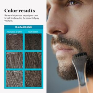 Just For Men Color Gel Mustache and Beard Color, 68g - Dark Brown M45 pck of 3 - Image 3