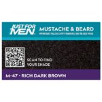 Just For Men Mustache & Beard, Beard Dye for Men with Brush Included for Easy Application, With Biotin Aloe and Coconut Oil for Healthy Facial Hair - Rich Dark Brown, M-47, Pack of 1 - Image 4