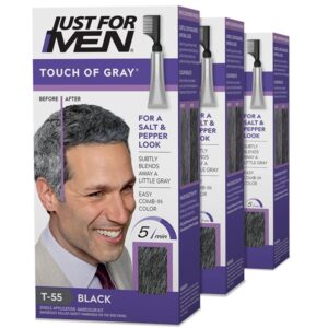 Just For Men Touch Of Gray Black-Gray 1 Application (Pack of 3) - Image 1