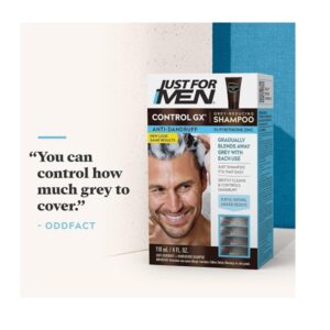 Just for Men Control GX Grey Reducing Dandruff Shampoo 4 Ounce - Image 4