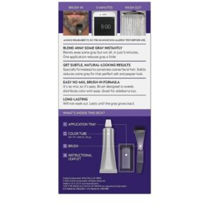 Just for Men Touch of Gray Hair Color Mustache and Beard Color, 54.4g - Light to Medium Brown - Image 5