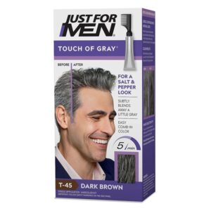 Just for Men Touch of Gray Hair Colour, 81.6g - Dark Brown T-45 - Image 1
