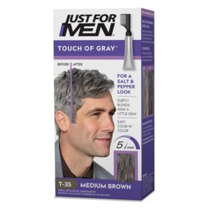 Just for Men Touch of Gray, Light & Medium Brown T-35, 1 Application - Image 1