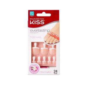 Kiss Everlasting French Toenail Limitless Kit, 0.07 Pound - Image 1