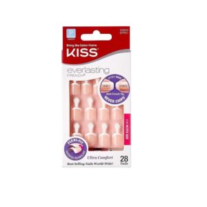 Kiss Products Everlasting French Petite Nail Kit, Clear Pink, 0.07Pound - Image 1