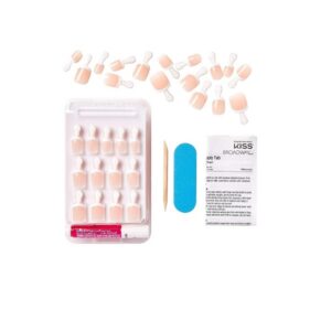 Kiss Products Everlasting French Petite Nail Kit, Clear Pink, 0.07Pound - Image 6
