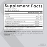 L-Theanine & Caffeine with Coconut MCT Oil ~ Nootropic Supplement for Focused Energy ~ Keto Certified & Non-GMO Verified (60 Softgels) : L-theanine - Image 3